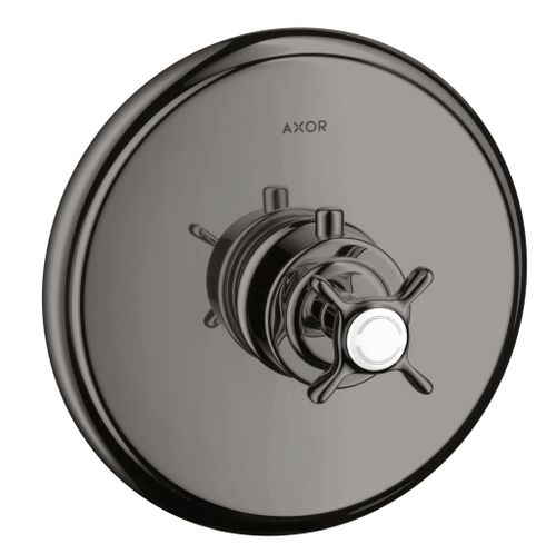 AXOR-HG-AXOR-Montreux-Thermostat-HighFlow-Unterputz-mit-Kreuzgriff-Polished-Black-Chrome-16815330 gallery number 1